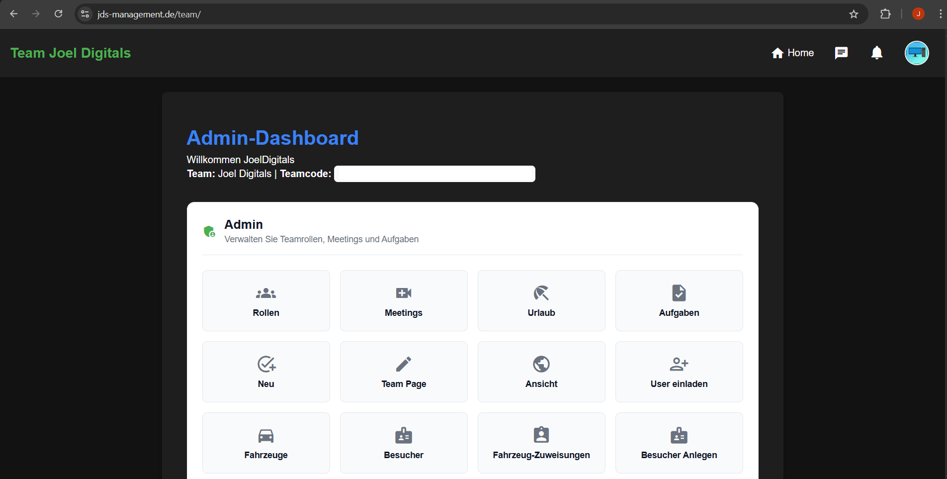Admin Dashboard